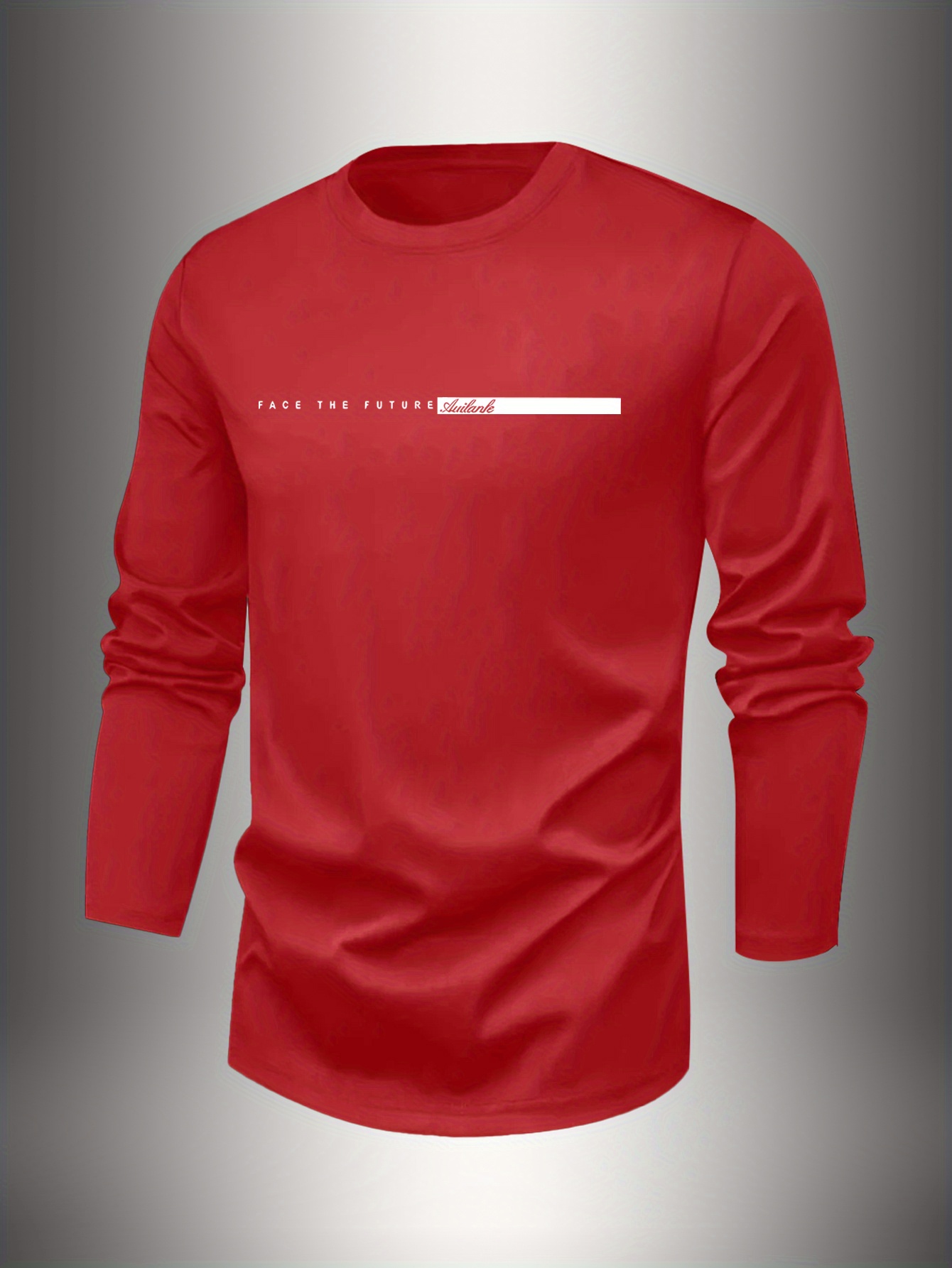 Undershirt Crew Neck - 100% 면 남성용 크루넥 긴팔 티셔츠