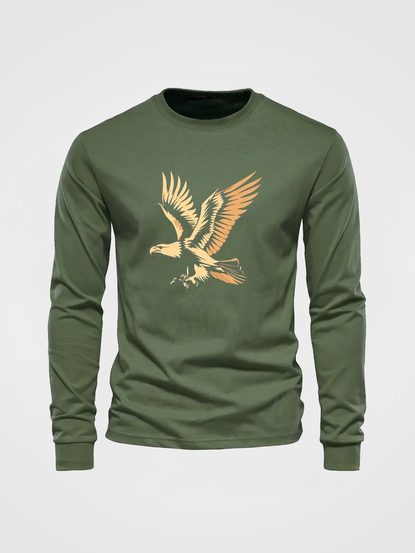 100% 면 남성용 크루넥 긴팔 티셔츠 루즈핏 플러스  - Undershirt Crew Neck 리뷰 및 가격