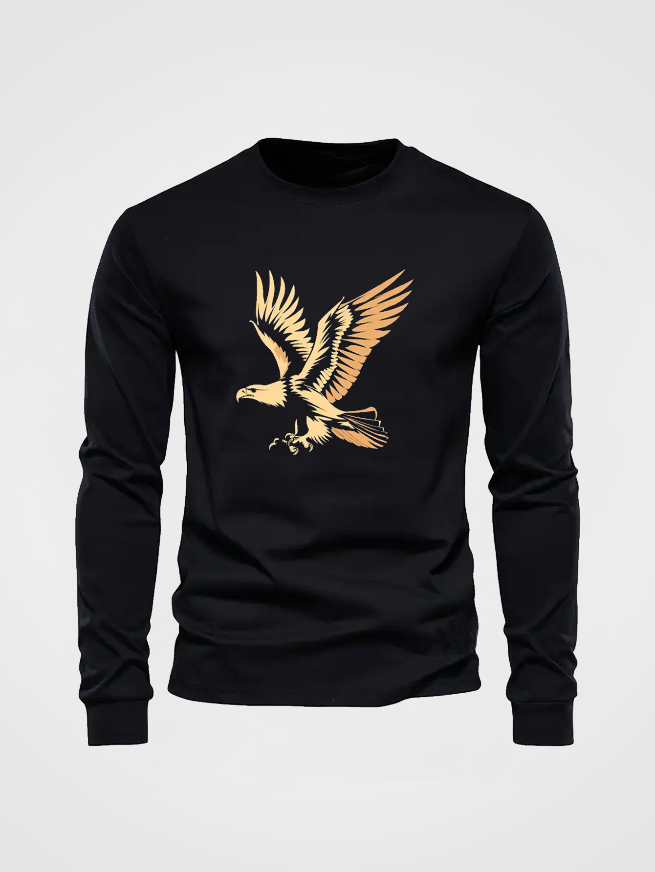 100% 면 남성용 크루넥 긴팔 티셔츠 루즈핏 플러스  - Undershirt Crew Neck 리뷰 및 가격