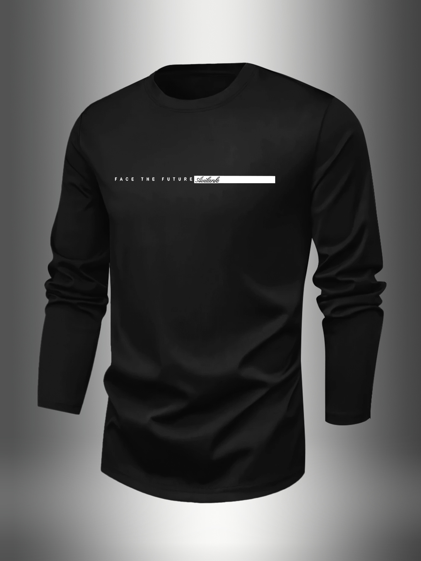 100% 면 남성용 크루넥 긴팔 티셔츠 루즈핏 플러스  - Undershirt Crew Neck 리뷰 및 가격