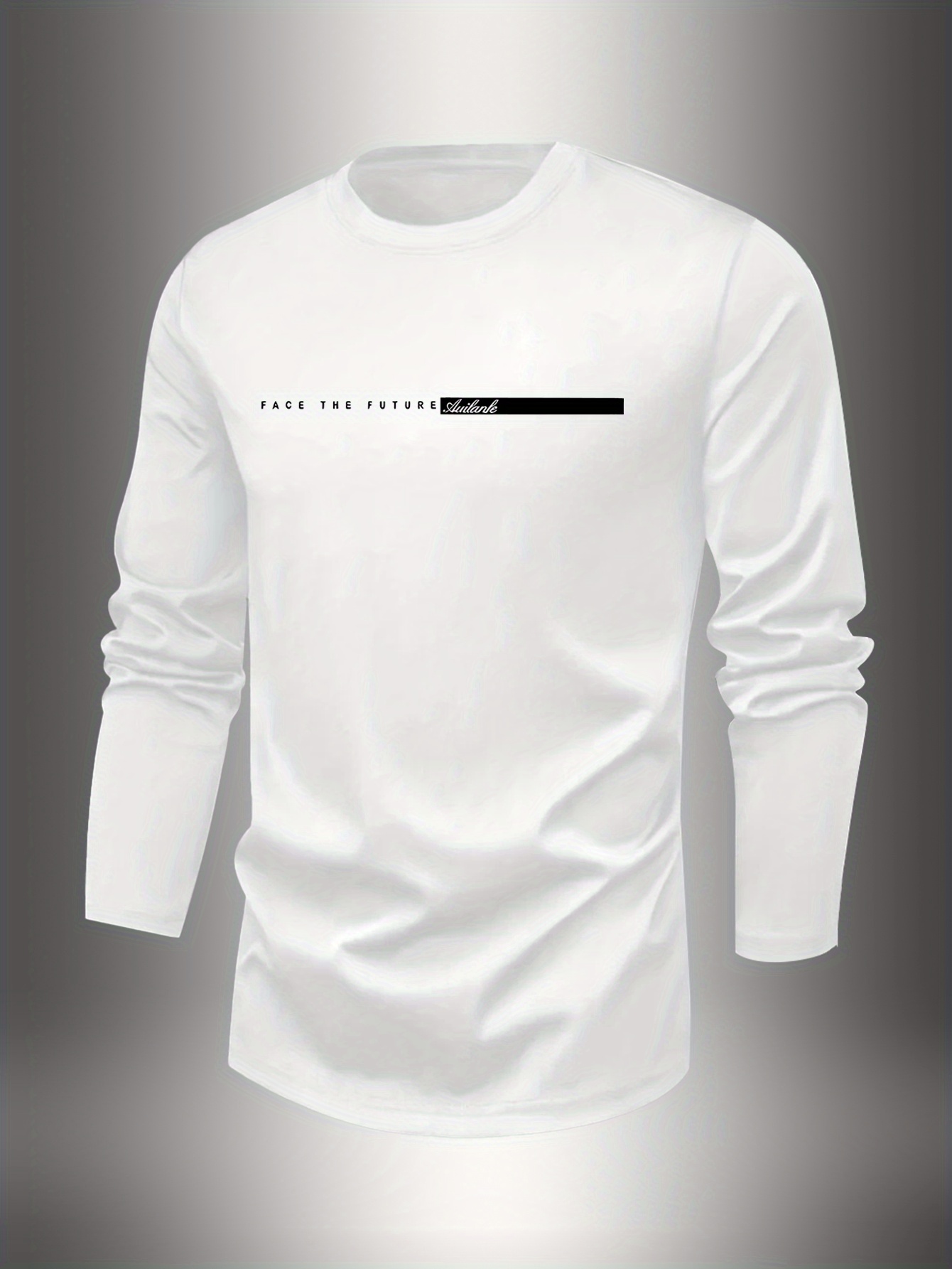 100% 면 남성용 크루넥 긴팔 티셔츠 루즈핏 플러스  - Undershirt Crew Neck 리뷰 및 가격