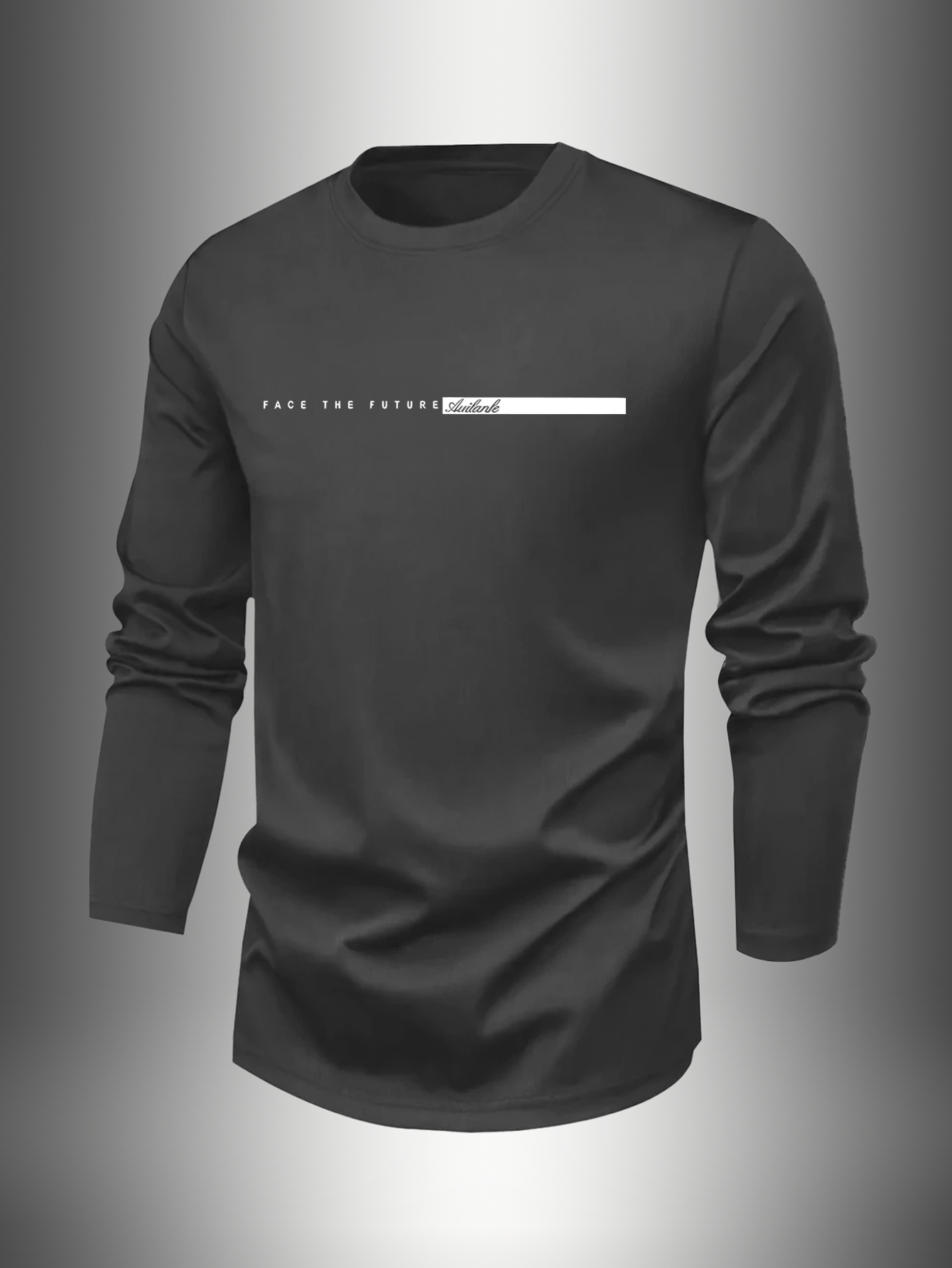 100% 면 남성용 크루넥 긴팔 티셔츠 루즈핏 플러스  - Undershirt Crew Neck 리뷰 및 가격